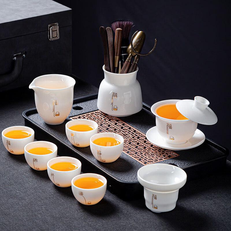 Dehua White Porcelain Kung Fu Tea Set