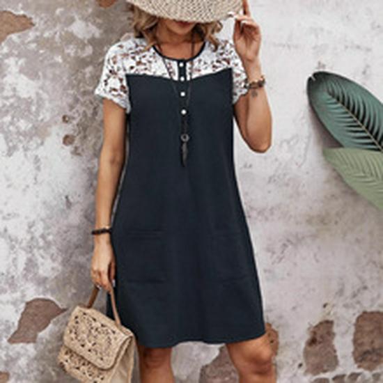 2025 Women's Solid Casual Lace Waffle Knit Patchwork Tank Top