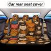 Cats Pattern Designed Car Seat Covers Set For Most Cars, Trendy Personalized Novelty Decorative Car Seat Protector Covers Full S