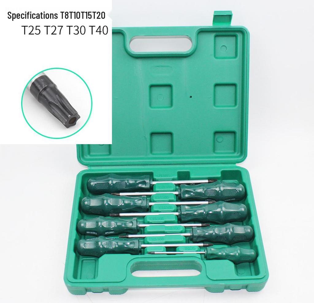 Hexagon Set Screwdriver: Flower, Rice, Spline, T-Type, Internal Star, Hexagonal.