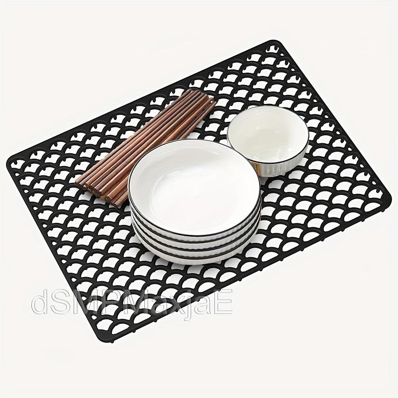 Tappetini in Silicone per Fondo Lavello Cucina Acciaio Inox, Tappetini Protettori per Lavello, Griglia Tappetino Lavello Antiscivolo Pieghevole per Fondo