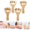 4pcs Wooden Massage Tools Ergonomic Wood Massager for Full Body Relief for Neck Back Legs Arms and Feet Lightweight and Portable for Home and Travel