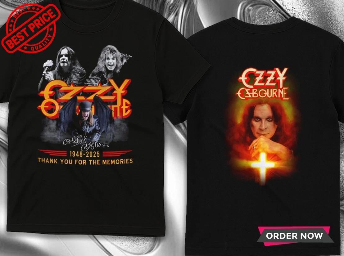 Ozzy Osbourne Thanks You For The Memories 1948-2026 T-Shirt M