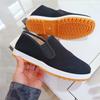 Cloth shoes breathable sweat-absorbing rubber sole casual shoes handmade lasagna black cloth shoes