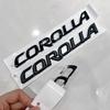 3D Raised ABS Trunk Badge Emblem Black/Silver/Chrome Custom Rear Logo Decal for Toyota Corolla (2007-2025) - Sticker accessories