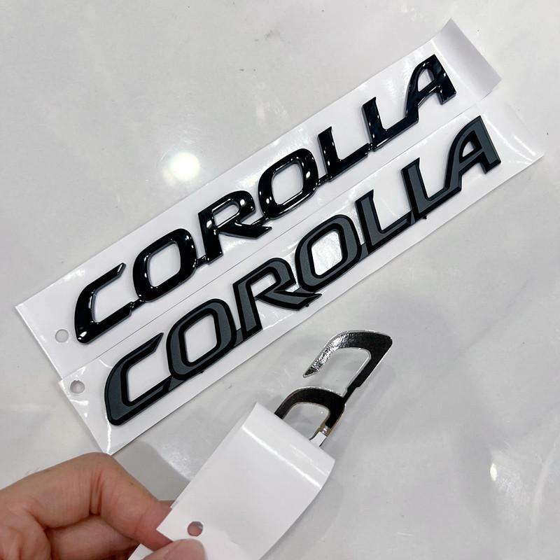 3D Raised ABS Trunk Badge Emblem Black/Silver/Chrome Custom Rear Logo Decal for Toyota Corolla (2007-2025) - Sticker accessories