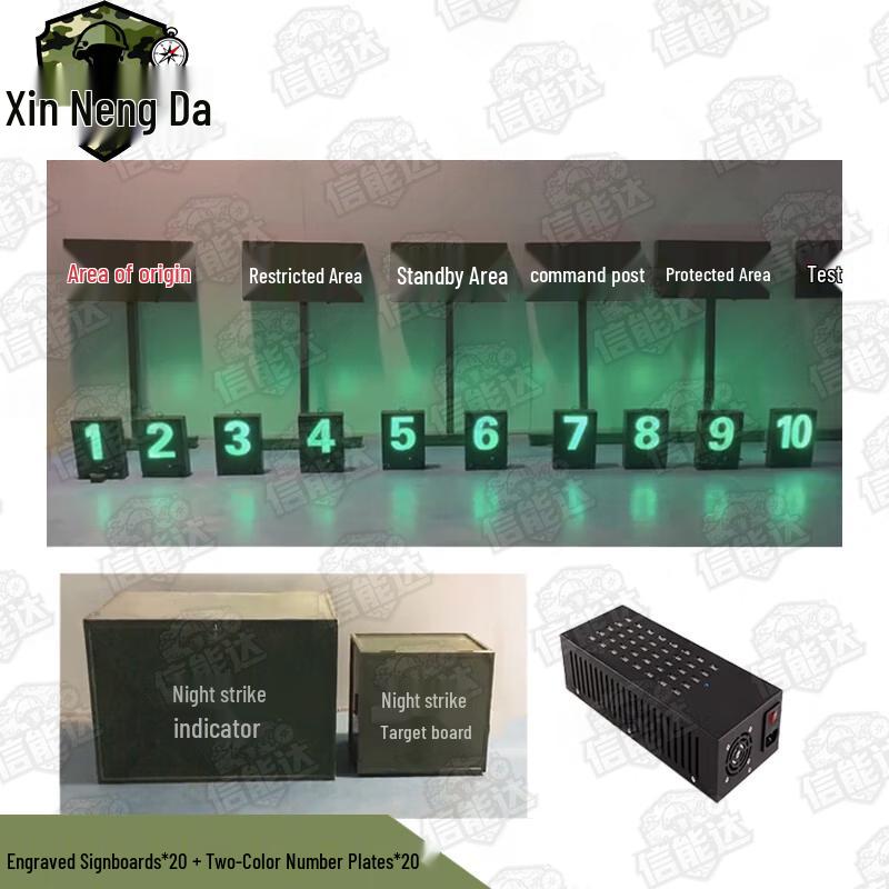 Night Training Field Marker & Number Plate Kit