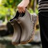 Men's Non-slip Waterproof Ankle Rain Boots - Fashionable, Wear-resistant Outdoor Rubber Shoes for Kitchen and Work.
