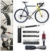 Multifunctional Repair Tool Bag Ratchet Wrench Set with Tire Pry Bar Tire Pump Cycling Maintenance Tool Enduring