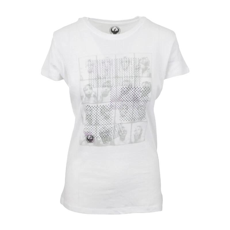 DRAGON FLETCHY WOMENS WHITE T SHIRT S