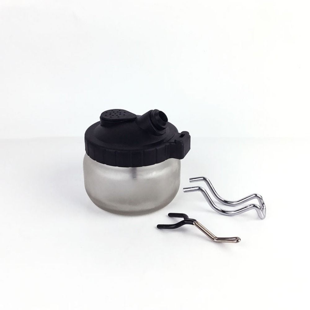 with Airbrush Hanger Airbrush Cleaning Jar with Cover Waste Liquid Collector DIY Projects