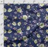 Soimoi Blomster vintagetrykk bomull Cambric Quilting Stoff Selges av The Yard 42 Tommer Bred Middels Vekt Bomullsstoff Syutstyr