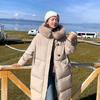 Internet celebrity down cotton-padded clothes women's big fur collar medium and long fashion loose trendy thickened cotton clothes