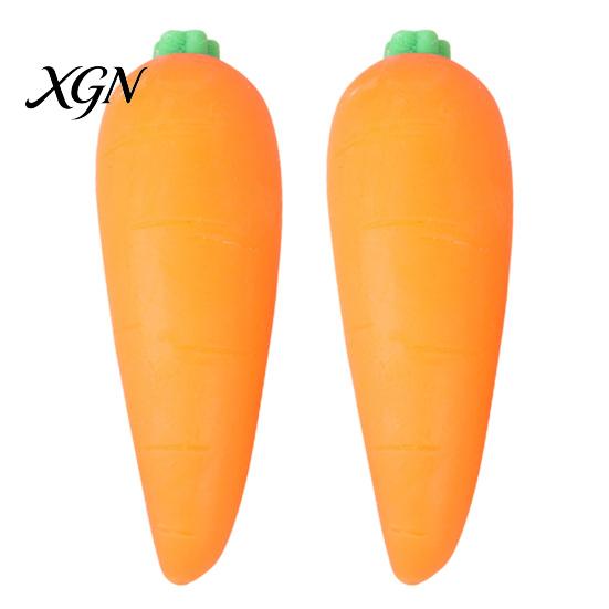 Anxiety Relief Toy 1/2/3Pcs Simulated Carrot Squeeze Soft Stretchy Stress Relaxation Ball Vegetable Sensory Students Office Workers Anti-anxiety