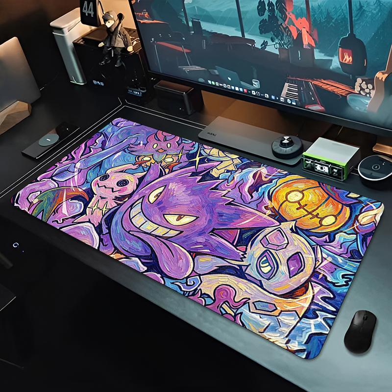 Mouse Pad XXL Gamer Extended Desk Mat PC Computer Keyboard Pad Gaming Accessories Gengar Mousepads Non Slip Desk Decor