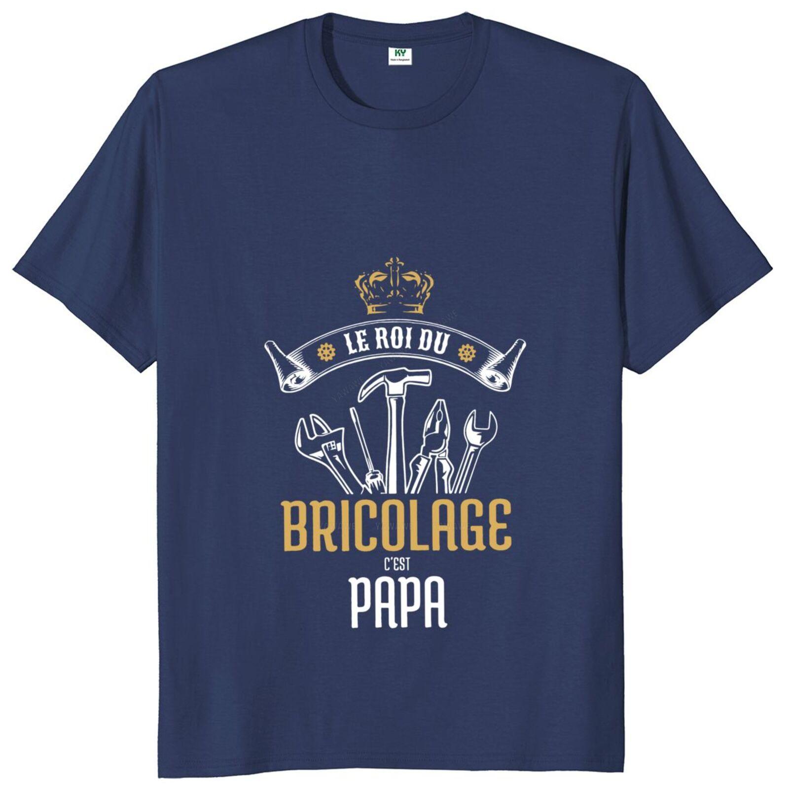 

Vintage Dad TShirt Funny French Sayings Humor Fathers Day Men Clothing Casual Cotton Unisex Soft High Quality T Shirts S