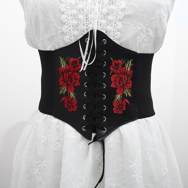 Women's Wide-Band Butterfly Chain Waist Belt for Sweaters and Skirts
