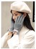 Women's Cute Warm Winter Touchscreen Velvet Bow Gloves DY28