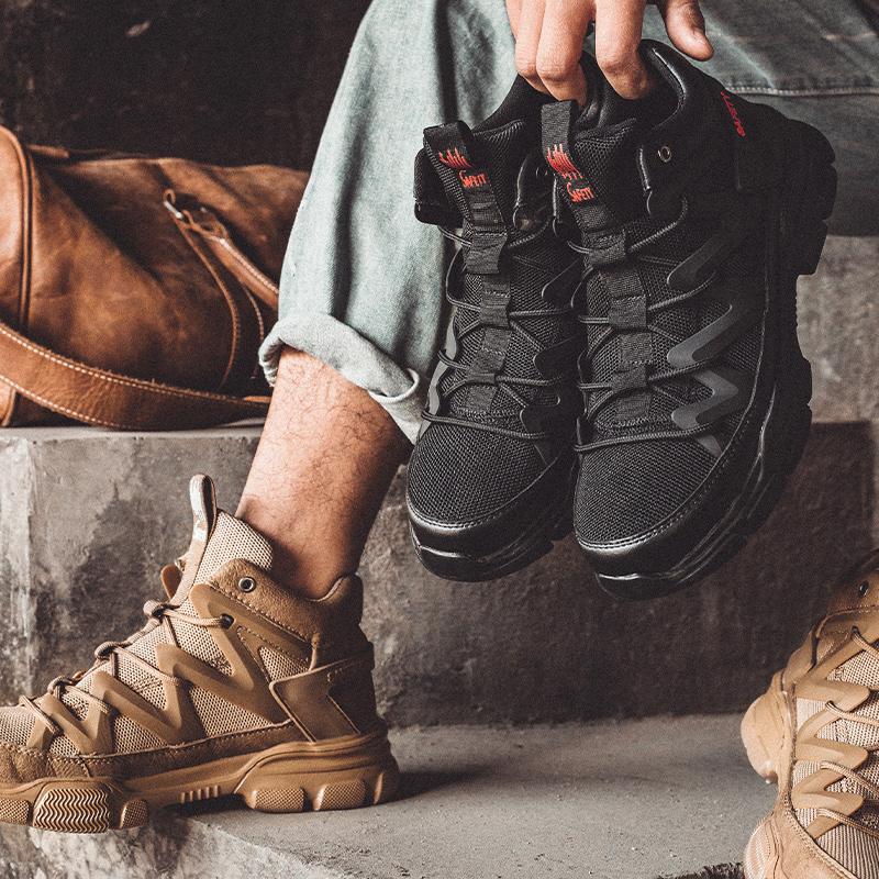 Quality Work Boots Men Anti Static Anti-puncture Anti-smash Safety Shoes Men Waterproof Construction Indestructible Shoes Winter