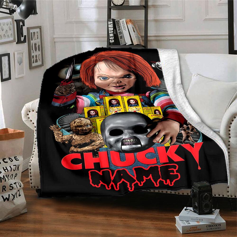 Chucky Returns With Deadly Tricks And Twists Blanket With Personalized Name Comfortable All Seasons Suitable For Sofas Beds Travel Camping And Office