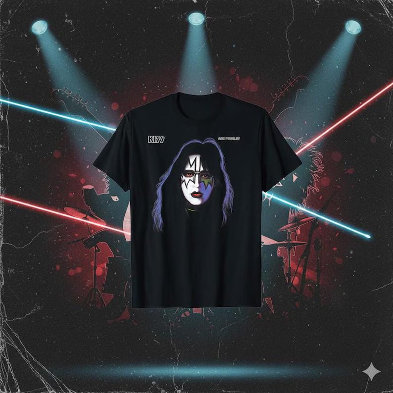 T Shirt 1978 Ace Frehley Unisex-Adults Black Cotton Classic Unisex T-Shirt L