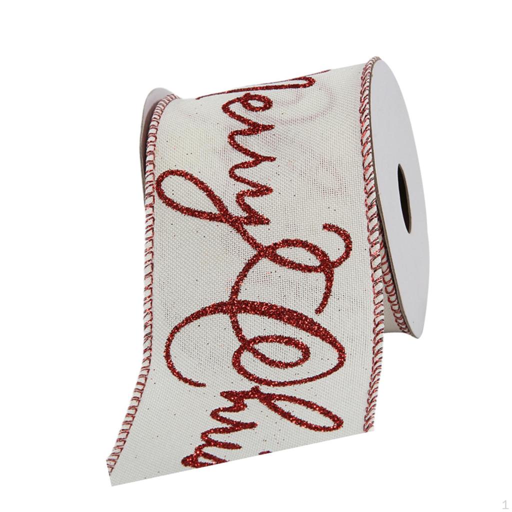 Christmas Ribbon for Craft Projects And Gift Wrapping 50 Yards 2.5 Inch