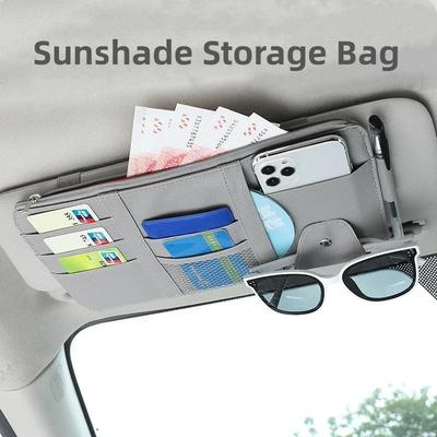 Organisateur de Pare-Soleil de Voiture Porte-Lunettes de Soleil de Pare-Soleil Accessoires de Pare-Soleil pour Camions Accessoires d'Intérieur de Voiture Organisateur pour Camions
