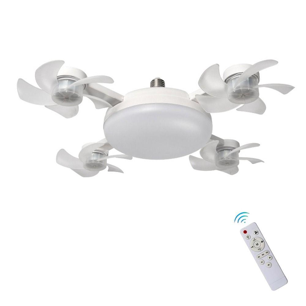 Quiet Adjustable Ceiling Fan with Light LED Remote-Control Fan Light  for Living Room and Bedroom
