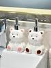 Ceramic teddy bear hand sanitizer press bottle  bathroom shampoo and shower gel dispenser bottle bathroom  soap dispenser