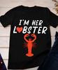 He S My Lobster Honeymoon Wedding Valentine T Shirt His N Hers Lobsters Lover
