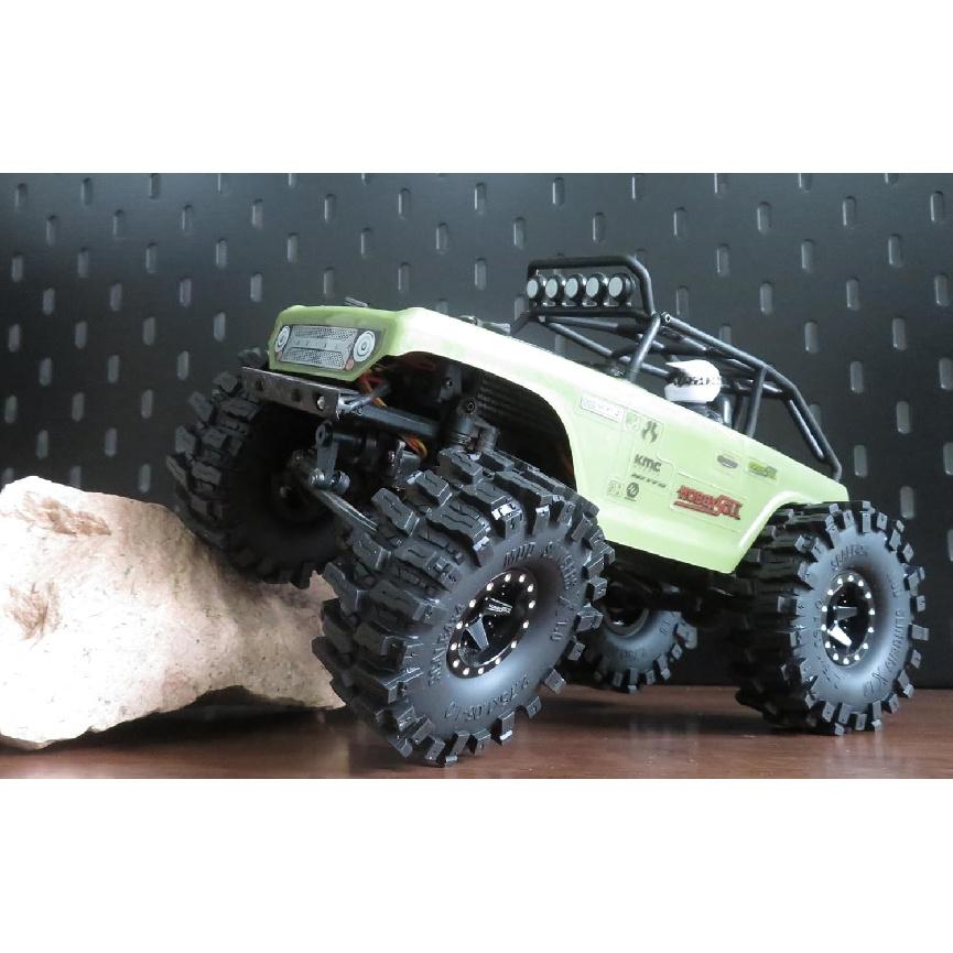 HOBBYSOUL 1.0 Crawler Tires 70mm Tall 1.0'' Mud Slingers X Super Soft Sticky Tyre for RC 1/24 SCX24 1/18 TRX4M Upgrades