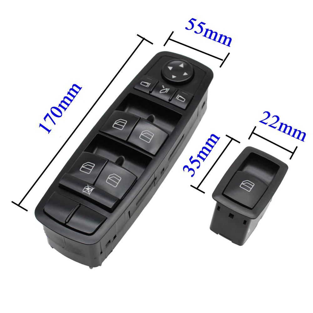 W164 W251 Spínač hlavního ovládání předního okna pro Mercedes Benz ML GL R GL320 GL350 GL450 ML320 ML350 ML450 ML500 R320