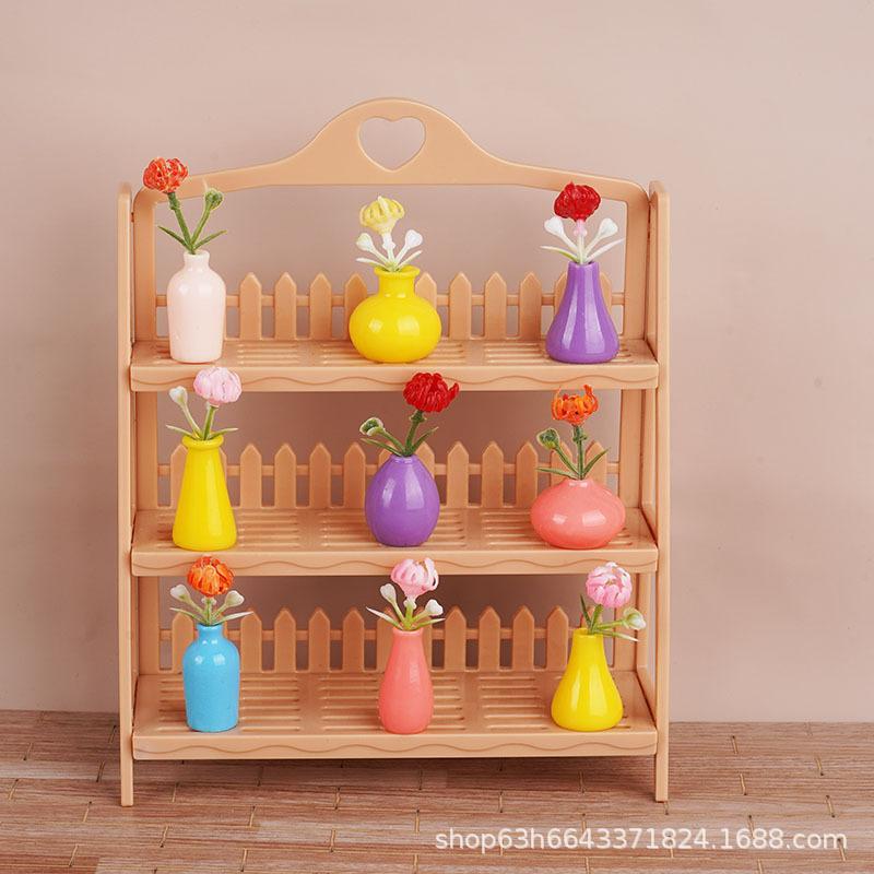Kreative Retro Mini Vase Bogu Ständer Blumenständer Ausstellungsständer Modell Ornament Puppenhaus Spielhaus Kinderspielzeug