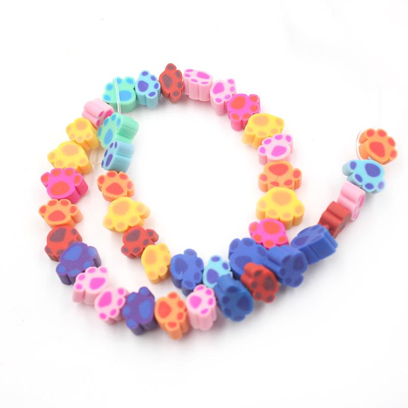 Soft Pottery Beads Beaded Handmade Materials Diy Jewelry Accessories Mobile Phone Chain Bead Separation Mixed Color Soft Pottery Loose Beads