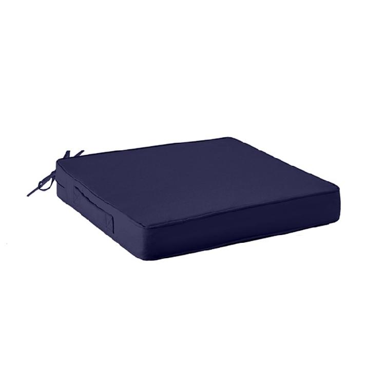 

48cm Square Shape Outdoor Seat Pad Waterproof Anti Slip Garden Chair Cushion For Camping Beach And Backyard Relaxation темно-синього кольору