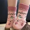 Wool Socks Children'S Snowman Christmas Tree Thickened Warm Tube Socks