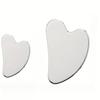 Heart-Shaped Stainless Steel Gua Sha Board for Facial Firming and Lifting Massage – Large Size, Multifunctional Fascia Tool.