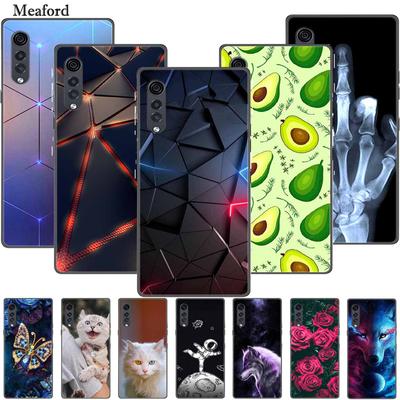 Pro LG Velvet Case Černý silikonový měkký TPU zadní kryt Pouzdro Pro LG Velvet pouzdra na telefon Funda Pro LG Velvet 5G LM-G900EM Coque Capa
