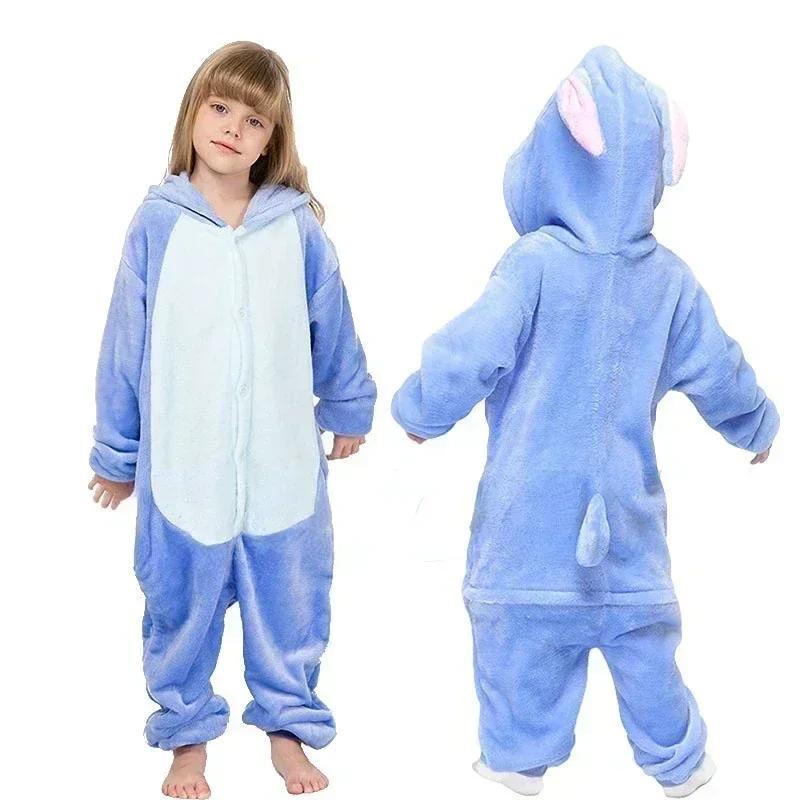 New Winter Unicorn Pajamas for Children Kigurumi Animal Pyjamas Kids Panda Onesie Boys Girls Sleepwear Dinosaur Jumpsuit