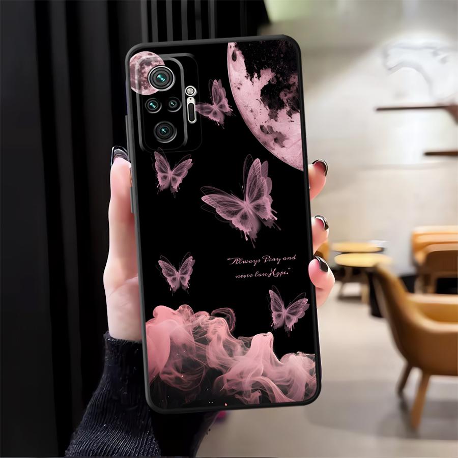 Simple Butterfly Phone Cover Case for Xiaomi Redmi Note 14 13 Pro Plus 14C 10 12C 13C 12 11 9 8 7 A1 K80 A4 A5 A3 A1 K40 A2