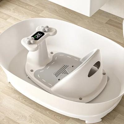 Portable Children's Shower Seat – Shower Stand for Newborns & Toddlers Temperature Sensing Essential Kids' Growth Accessories
