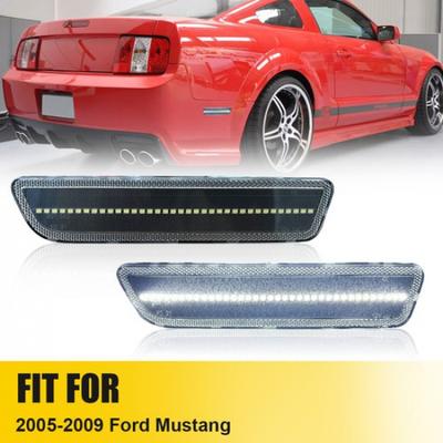 Clear Lens LED Side Marker Light For 05-09 Ford Rear Mustang Bumper Reflectors