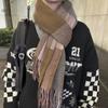 Preppy Style Couple Plaid Scarf Men & Women Neck Warmer Winter Warm Student Gift Dopamine Scarf