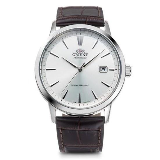 ORIENT automatic winding wristwatch mechanical domestic manufacturer warranty RN-AC0F07S mens white silver