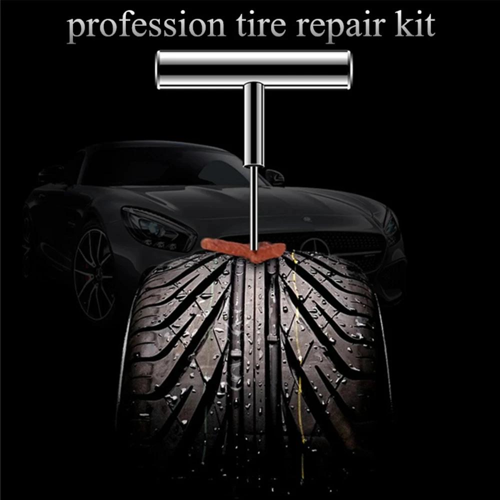 11 pcs/Box Auto Tire Repair Set Puncture Repair Tool Car Van Motorcycle Bike Emergency Duty Tubeless Tire Repair Kit Rivet Tools