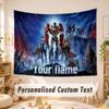 Custom Name Text Tapestry,Transformers Boho Wall Hanging, Decorative Backdrop Tapestry For Room