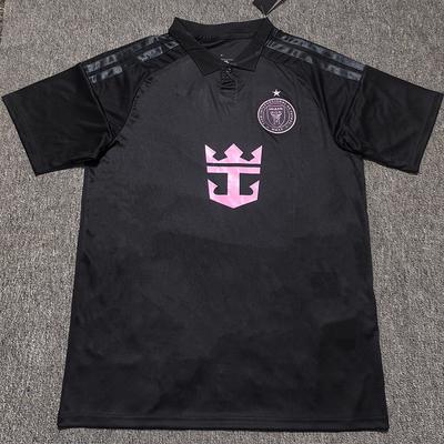 Miami Auswärtsfan Fußballtrikot Kurzarm Fußballuniform Herren Bambusfaser Sportbekleidung