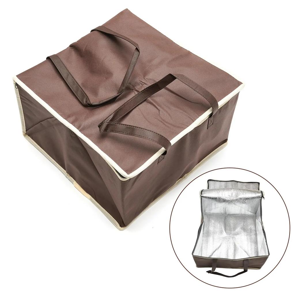 44*44*25cm Food Pizza Delivery Insulated Bag Waterproof Camping Warmer Cold Thermal Bag Kit Non-woven Fabric Kitchen Accessories