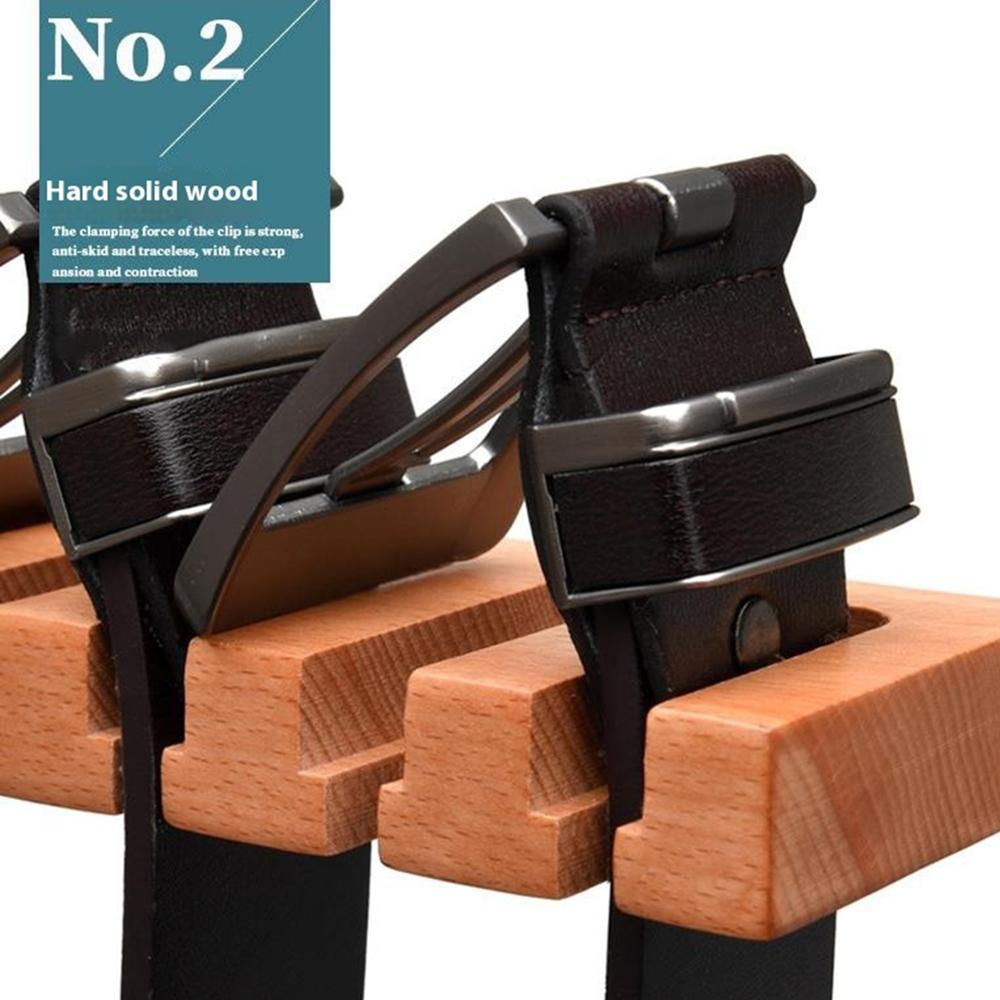 Beechwood Belt Tie Organizer 14 Slots Space Saving Wardrobe Waist Belt Hanger