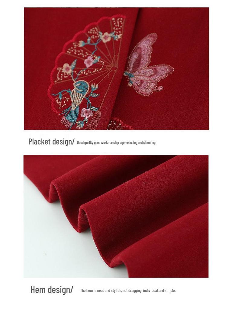 Elderly Women's Spring Wool Coat: Loose Tang Suit Jacket for Mom, Mother-in-law, or Wife - Perfect for Spring & Autumn.